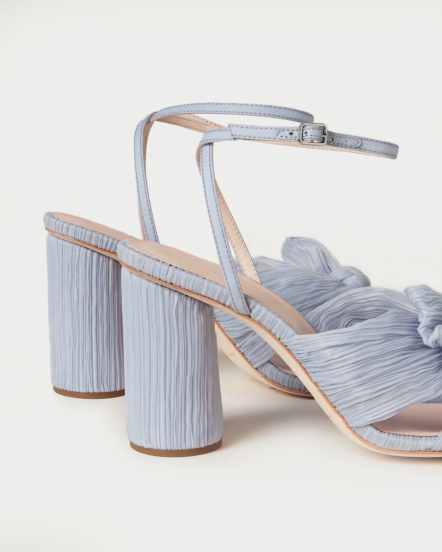 Loeffler Randall Camellia Bow Heel with Ankle Strap in Blue
